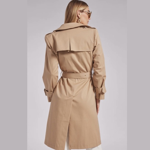Generation Love Danielle Trench Coat in Taupe - Picture 3 of 12